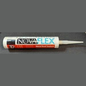 Novagard Novaflex Metal Roof & Panel Caulk Adhesive Sealant Gutter Gray